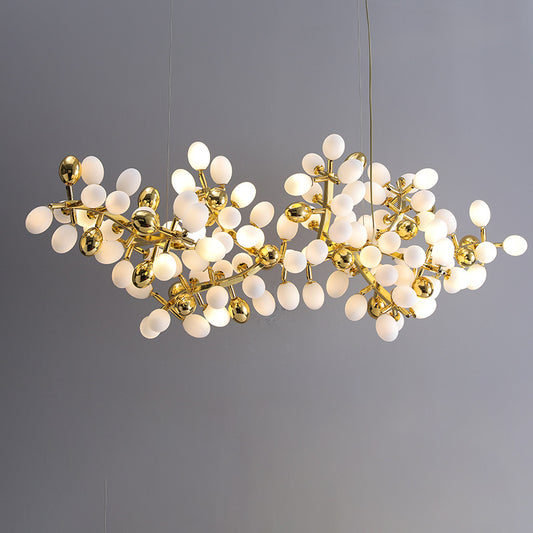 Modern Elegant Linear Grape Chandelier for Dinning Room