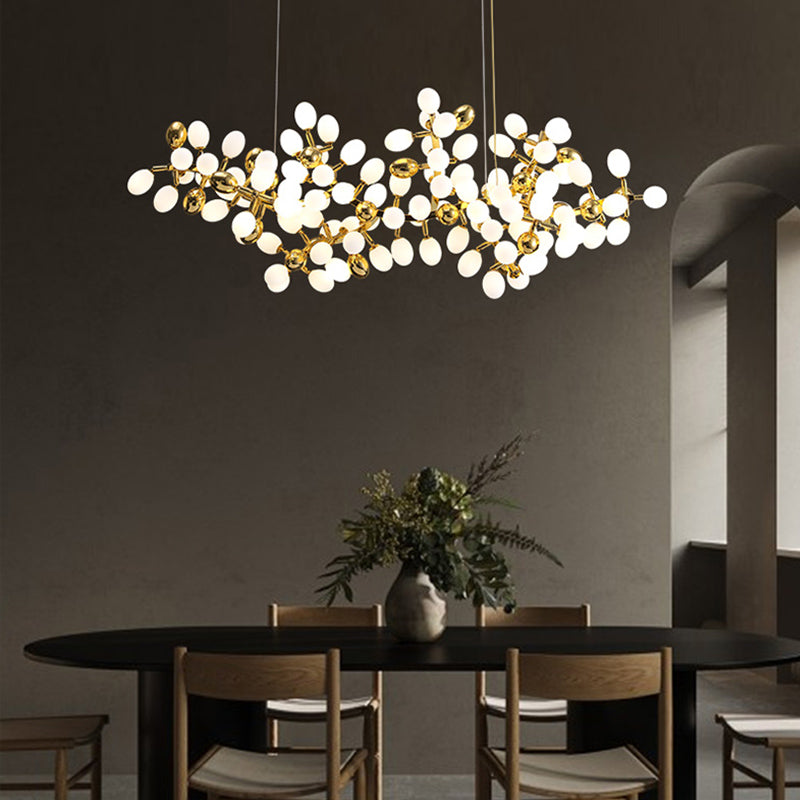 Modern Elegant Linear Grape Chandelier for Dinning Room