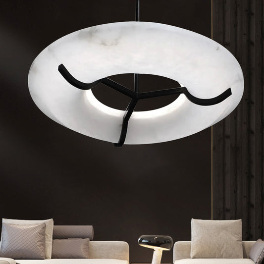 Round Alabaster Chandelier for Dinning room, Living room