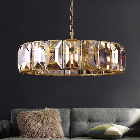 Multicurve Crystal Round Chandelier