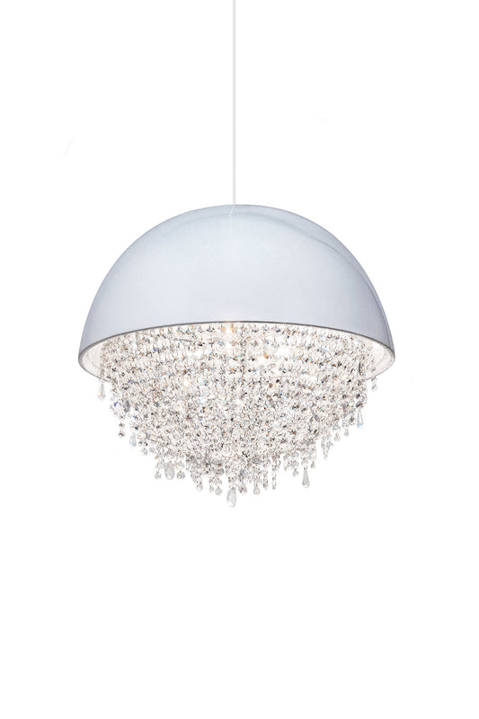 Hemispherical Crown Crystal Pendant Lamp