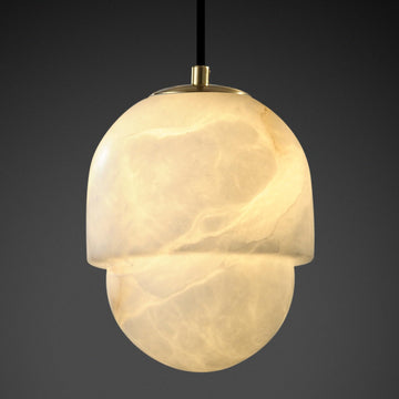 Raindrop Shape, Globe Shape Modern Alabaster Pendant Lights for Kitchen Island Light, Bedroom Light, Bathroom Light