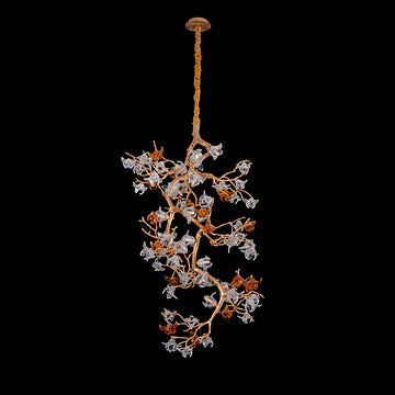 Blossom Breeze Handcrafted Blown Glass Flowers Chandelier