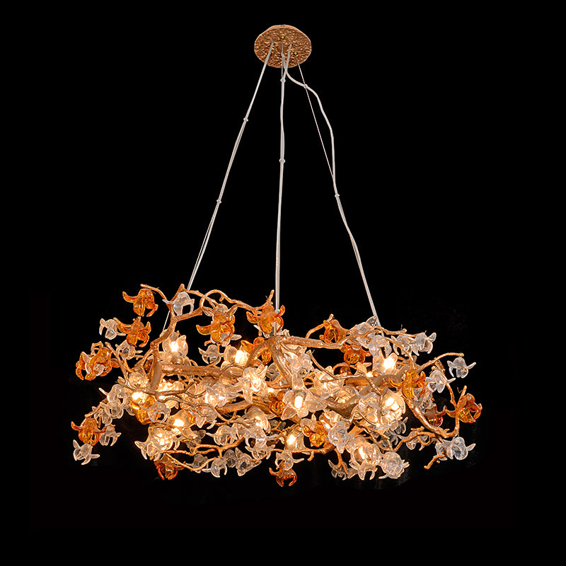 Blossom Flower Round Bedroom Chandelier Light