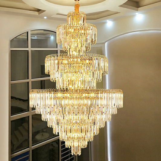 Extra Large Luxury Crystal Chandelier for Living Room, Foyer Entryway