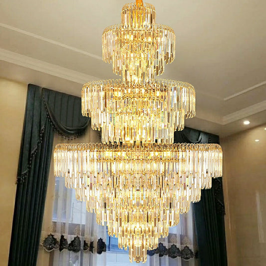 Extra Large Luxury Crystal Chandelier for Living Room, Foyer Entryway